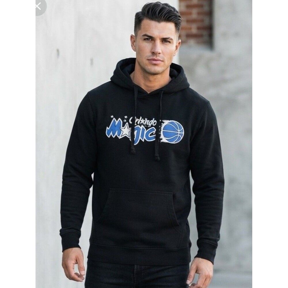 Mitchell & Ness Men's Orlando Magic Basketball Hoodie Men's Size Medium - Black